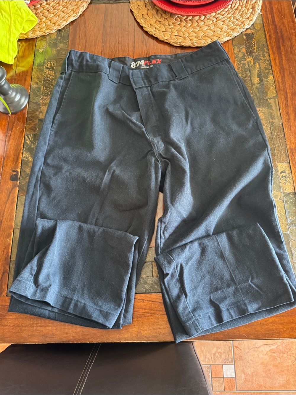 Dickies 874 Flex Men's Black Flat Front Work Shorts